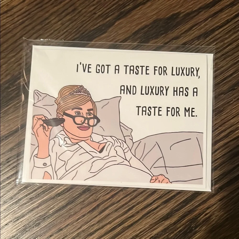 NWT Real Housewives of New York greeting card